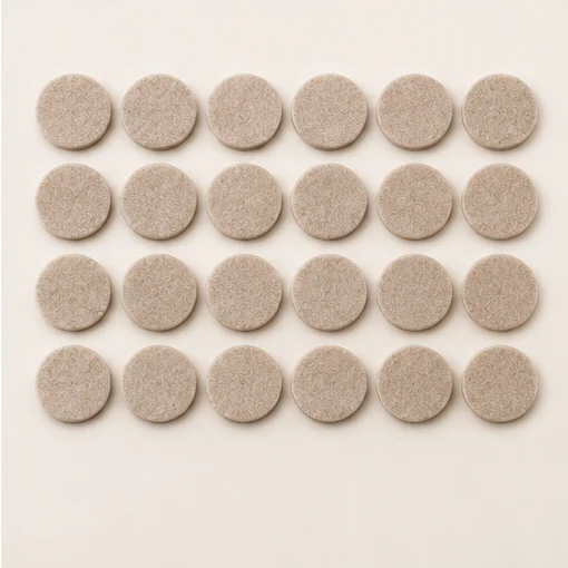 Round furniture felt pads